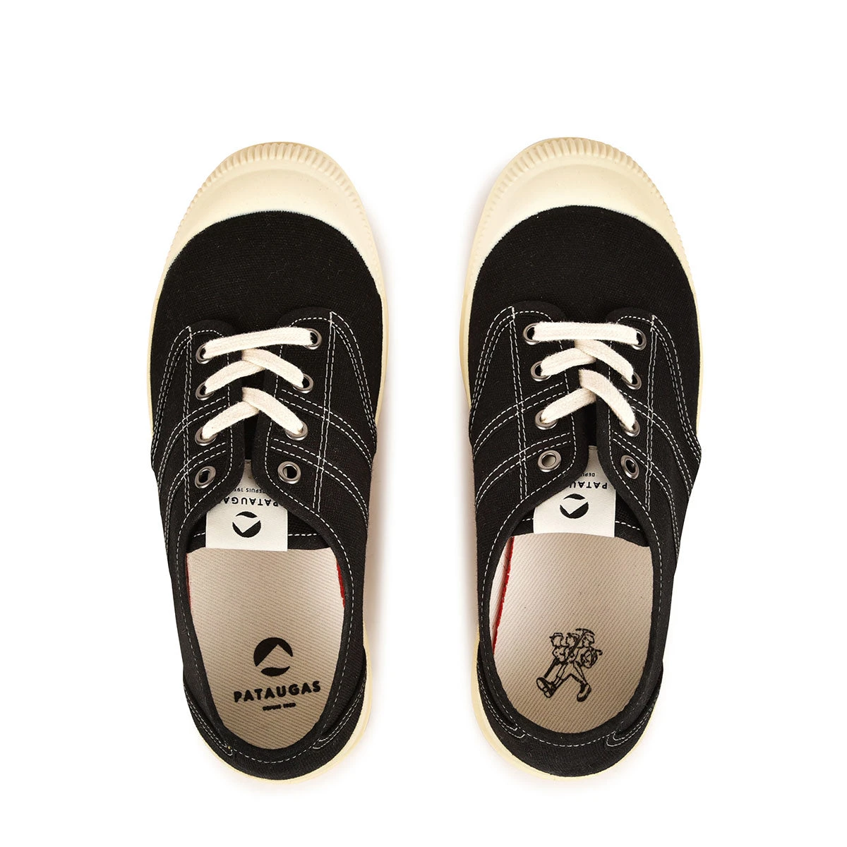 Pataugas AUTHENTIQUE L/T F2H NOIR/BLANC – Image 5